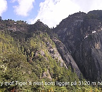 View of Tiger´s Nest which is located at 3120 m