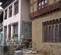 Traditional houses at Paro