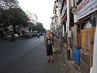 Peter on Colaba Causeway in Mumbai 2013