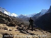 View of the Chhukhung and Island Peak (6189m)
