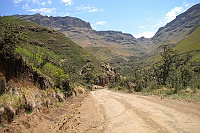We continue up to Sani Pass and the border to Lesotho.