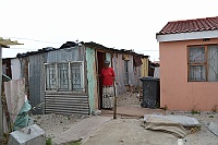 We also visited two women living in Khayelitsha. Here live one woman.