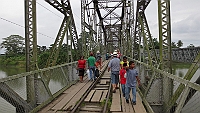 Border bridge between Panama and Costa Rica at Sixaola.